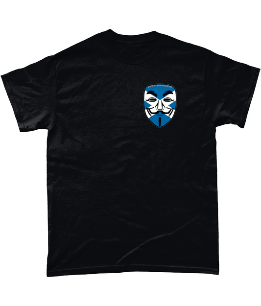 Gildan Heavy Cotton T-Shirt saltire-anon-mask-yesbikers saltire-anon-mask-yesbikers