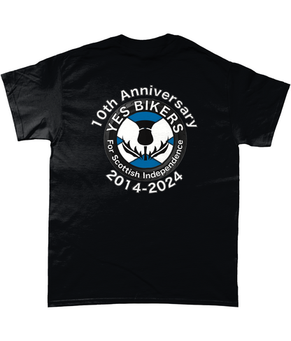 Gildan Heavy Cotton T-Shirt YesBikers-10th anniversary logo tshirt